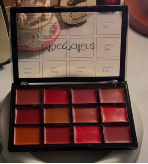 Professional Lip Color Palette by Mocallure – Matte & Creamy Finish | 12 Shades