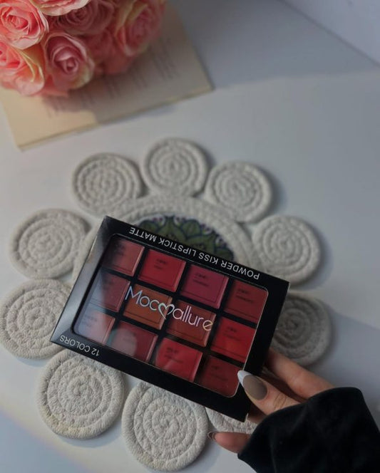Professional Lip Color Palette by Mocallure – Matte & Creamy Finish | 12 Shades