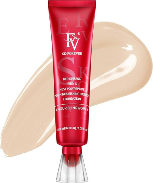 FV Liquid Foundation for Oily & Normal Skin – Waterproof & Oil-Free Makeup Base | 30g Natural Beige